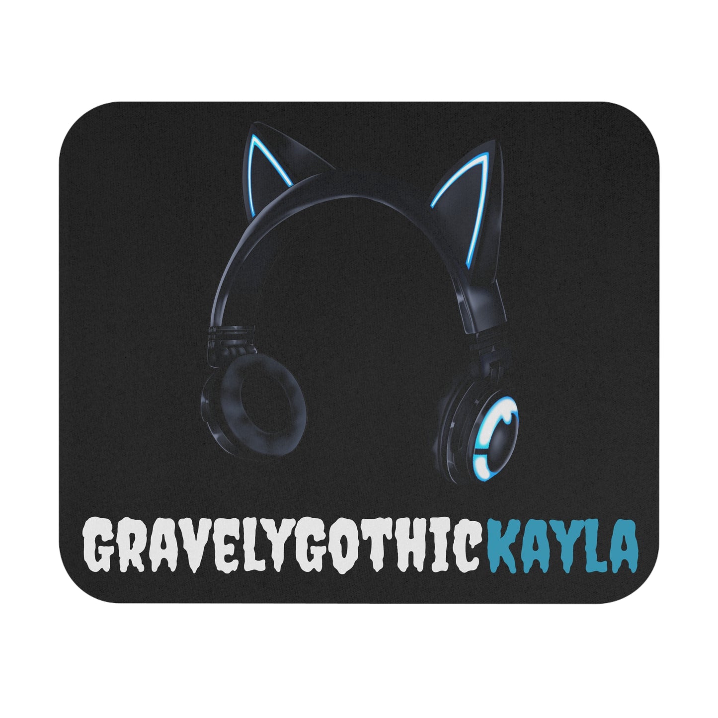 Cat Ear Mouse Pad (Black)