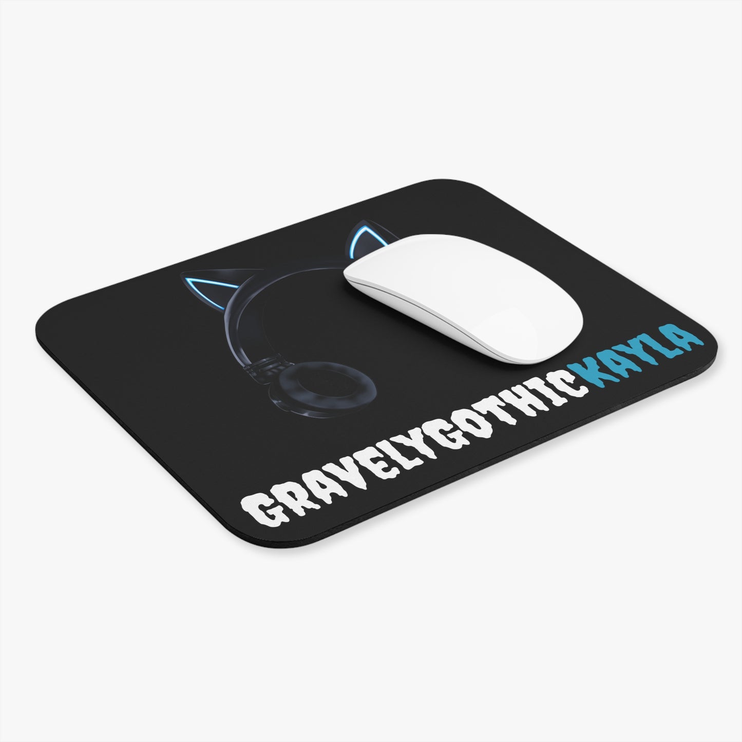 Cat Ear Mouse Pad (Black)