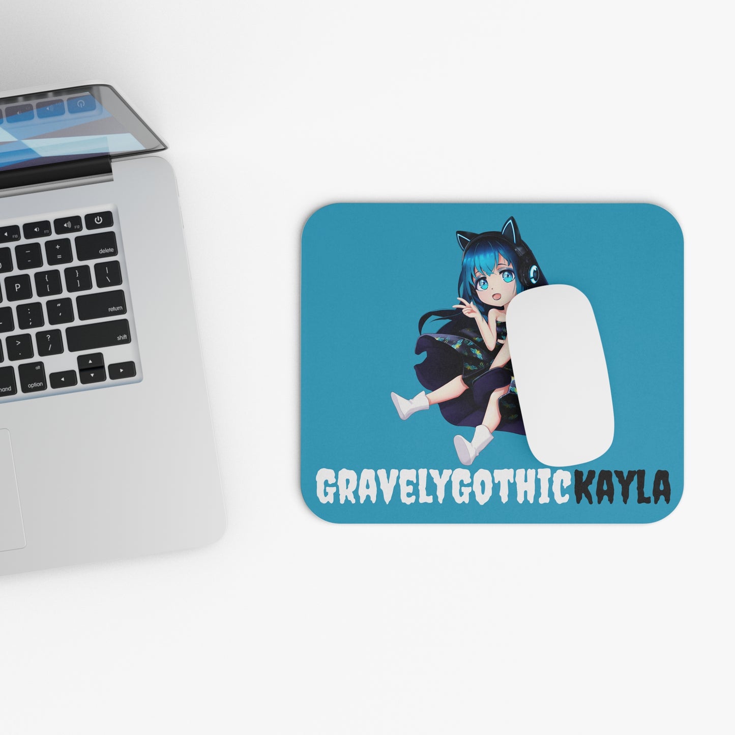 Kayla Chibi Mouse Pad (Blue)