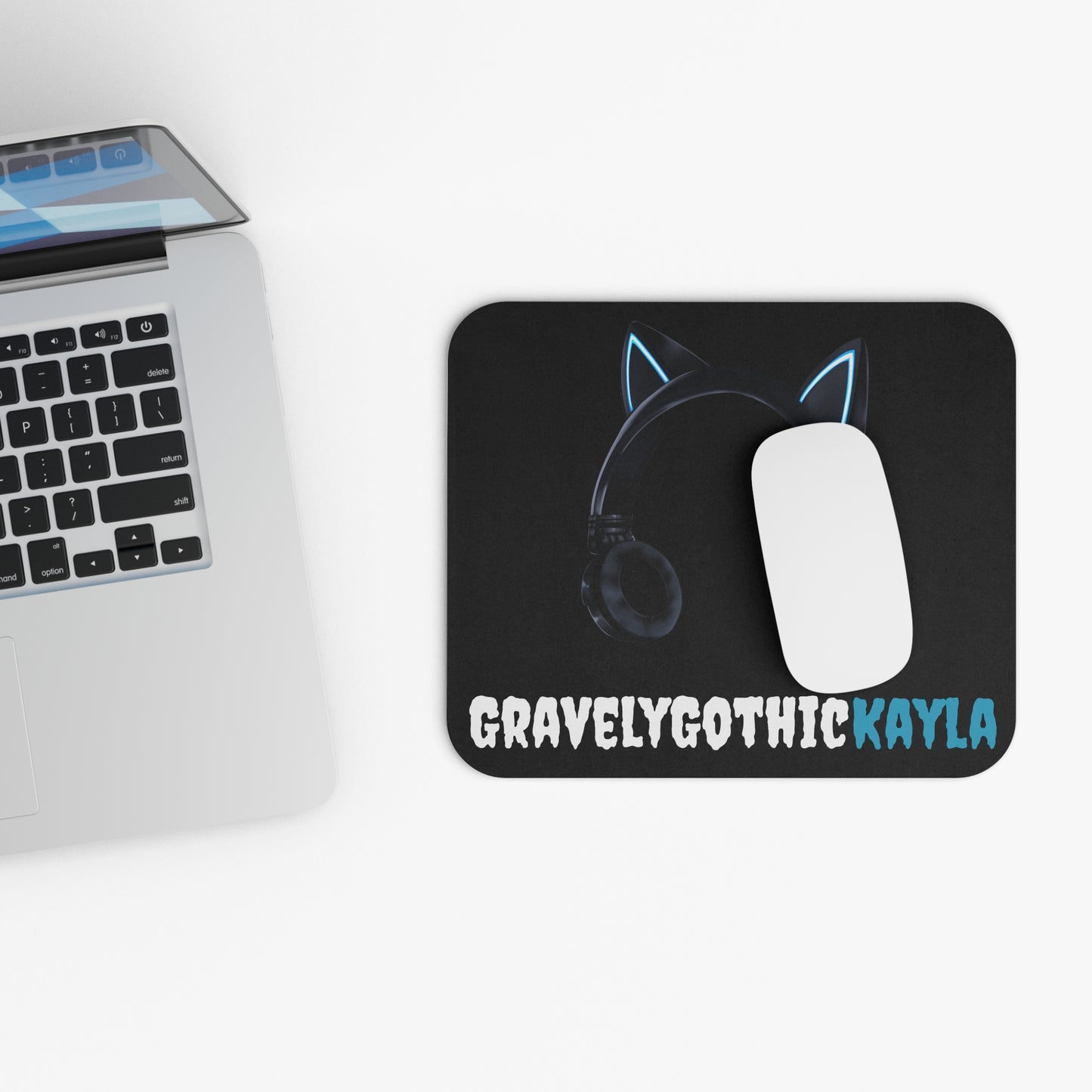 Cat Ear Mouse Pad (Black)