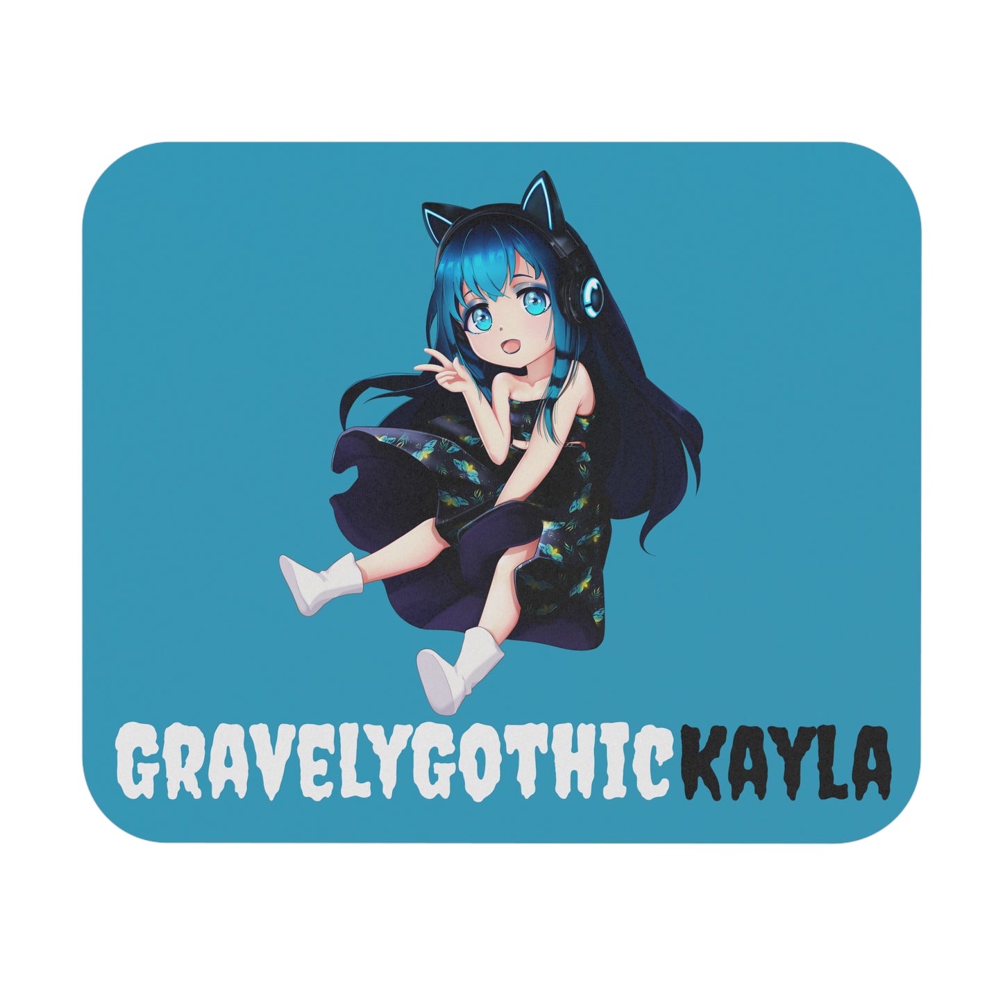 Kayla Chibi Mouse Pad (Blue)