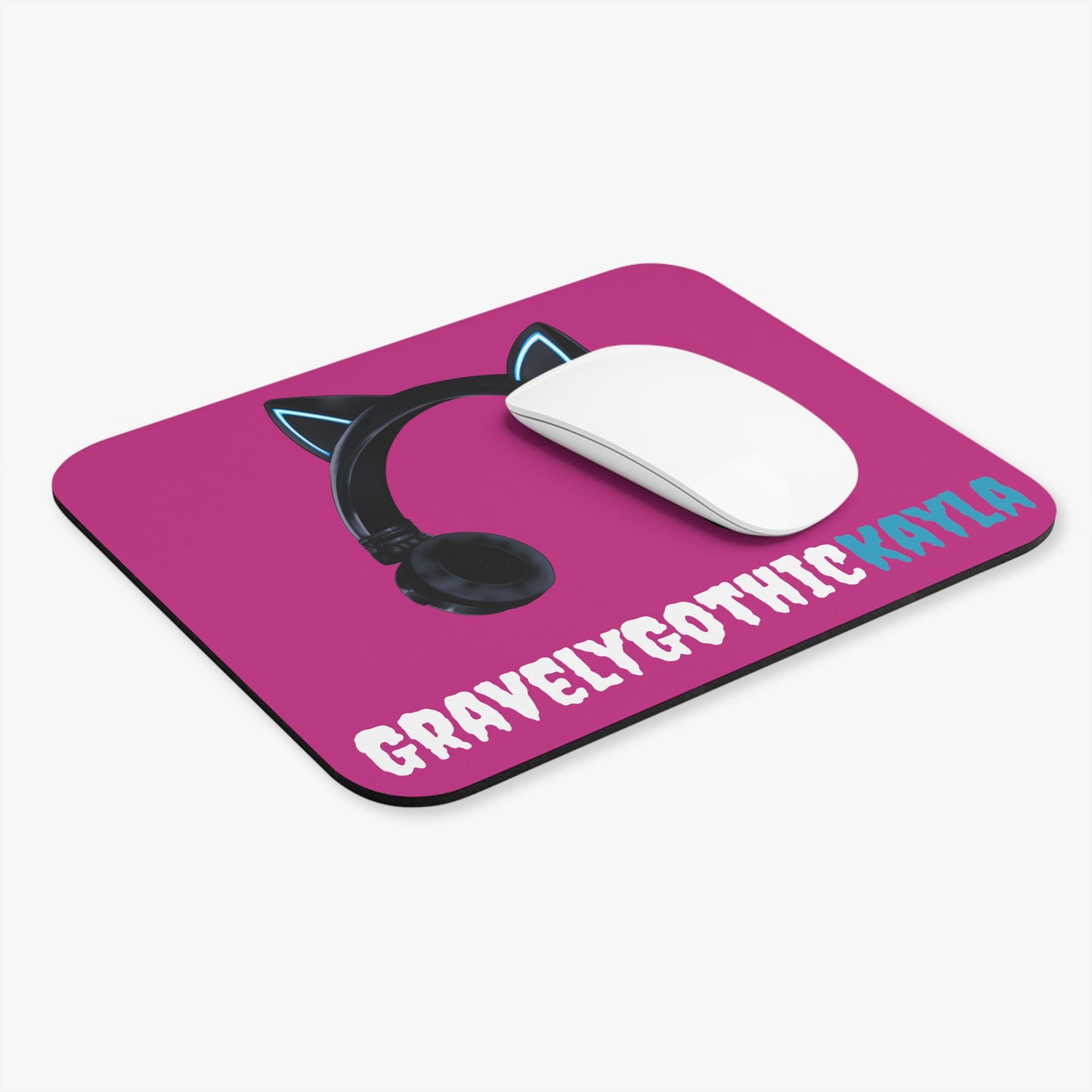 Cat Ear Mouse Pad (Pink)