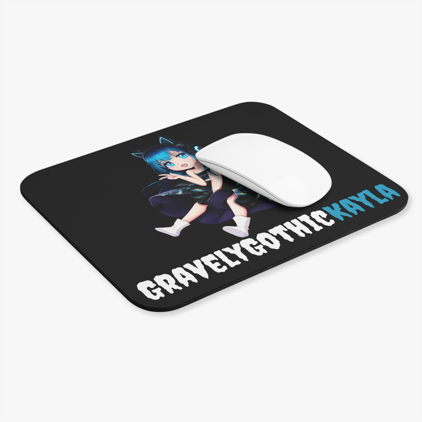 Kayla Chibi Mouse Pad (Black)