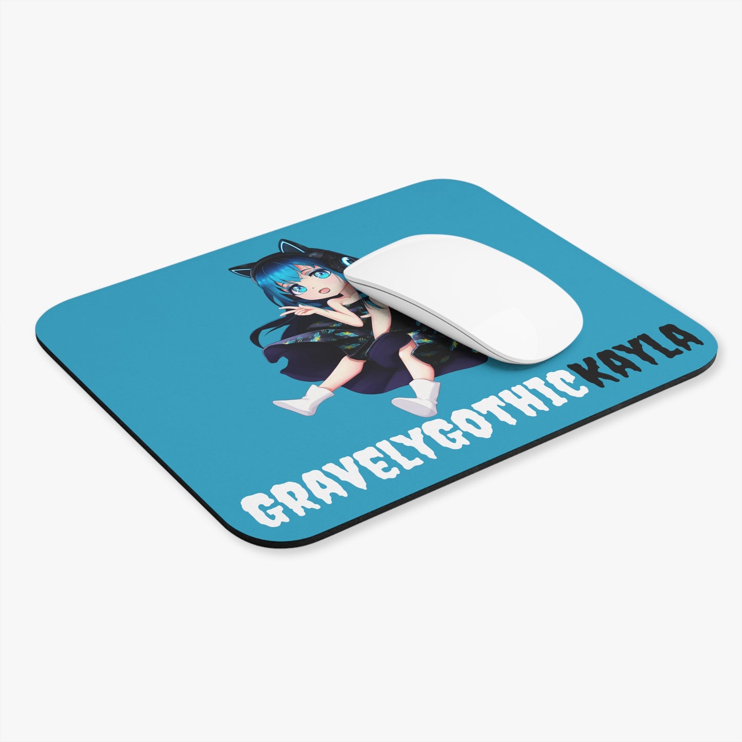 Kayla Chibi Mouse Pad (Blue)